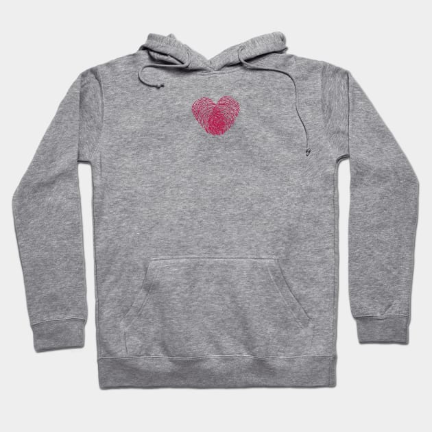 Finger print heart Hoodie by GULSENGUNEL